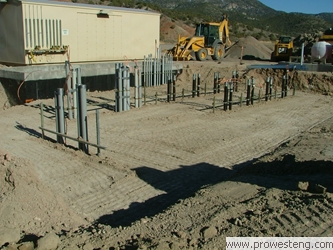 earthwork for concrete transformer pad...